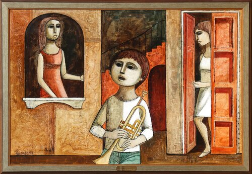 Trumpeter de Lucio Ranucci, Pintura a la venta en Singulart