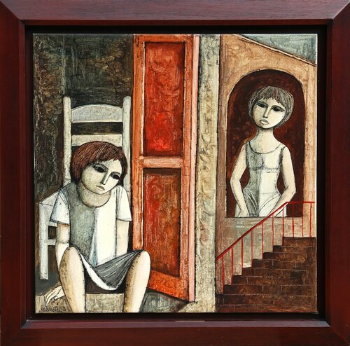Seated Boy de Lucio Ranucci, Pintura a la venta en Singulart