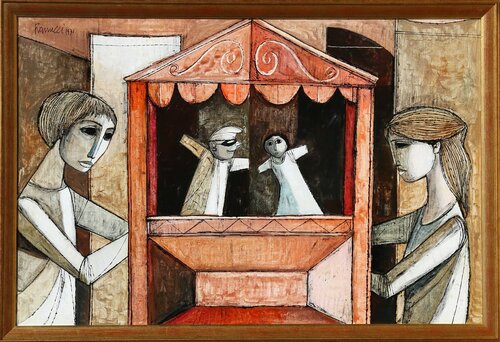 Puppet Show by Lucio Ranucci, Painting for Sale on Singulart