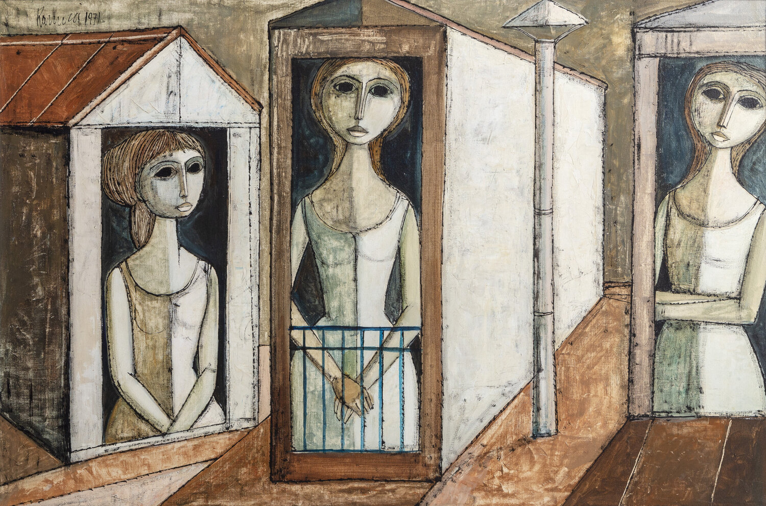 Three Women Lucio Ranucci Originalgemälde zu verkaufen