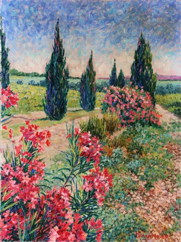 Guardians of the Flowers de Diane Monet, Pintura a la venta en Singulart
