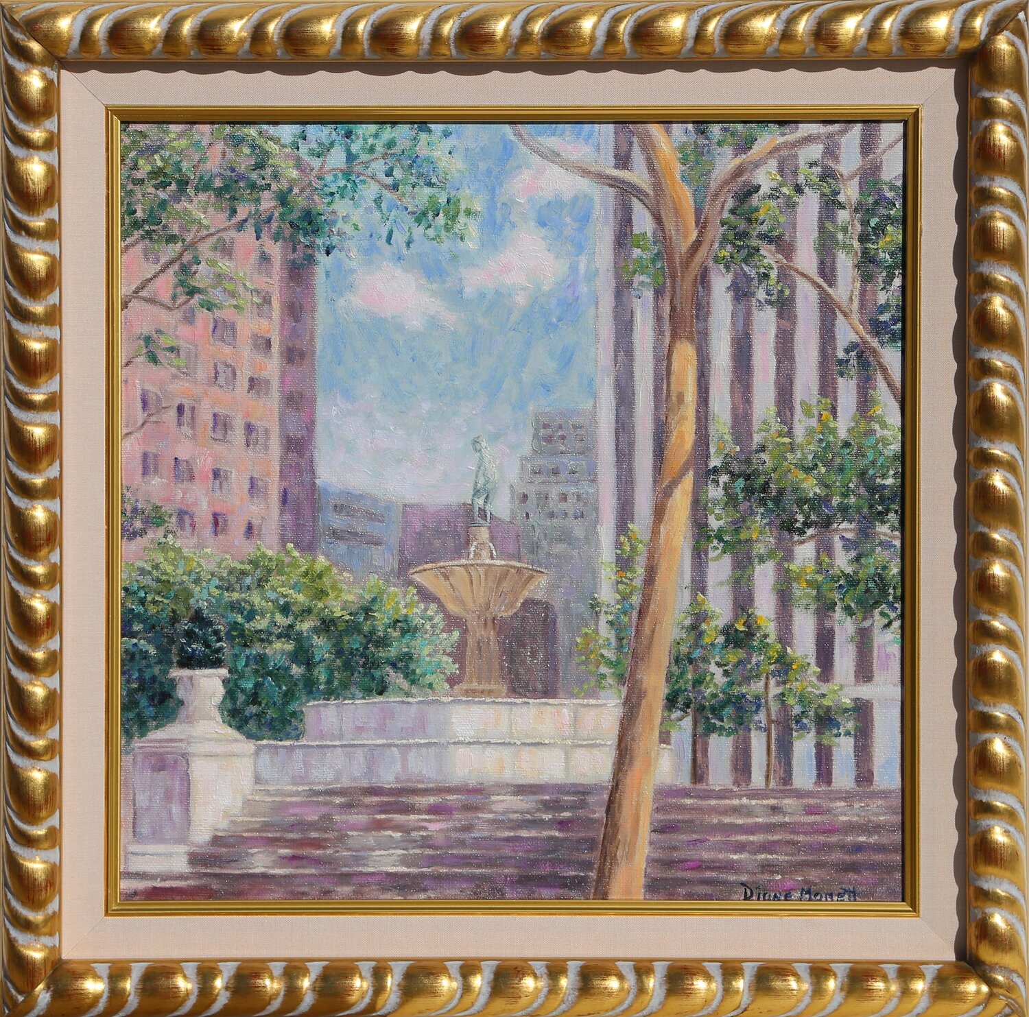 Plaza Fountain Diane Monet