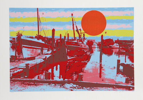 Freeport Fishing Boats van Max Epstein, Afdruk te koop op Singulart