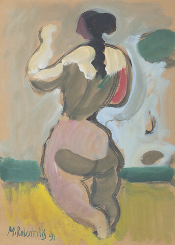 Standing Nude di Moshe Rosentalis, Pittura in vendita su Singulart