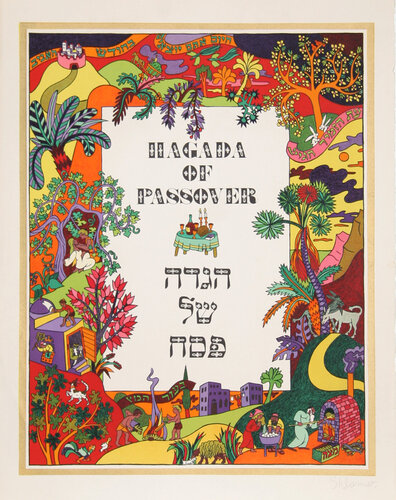 Hagada of Passover Portfolio by Shlomo Katz, Print for Sale on Singulart