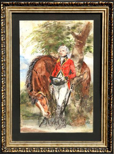 George Washington and Horse di Marshall Goodman, Opera su carta in vendita su Singulart