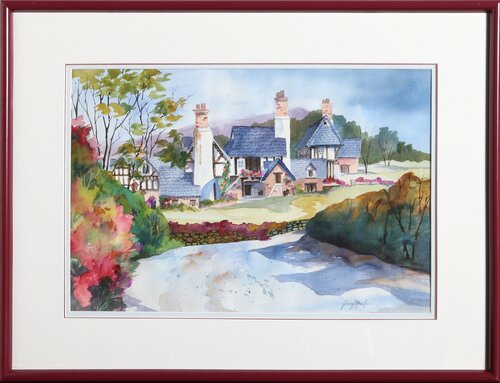 Country Farmhouse von Ginny Masters, Malerei kaufen auf Singulart