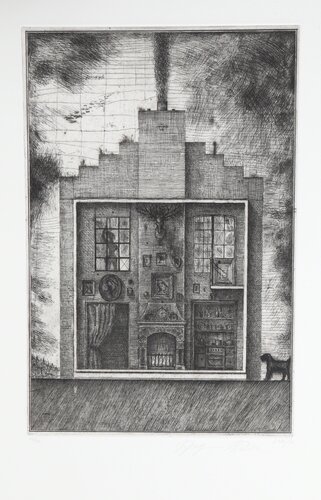House with Stag's Head from Brodsky and Utkin: Projects 1981 - 1990 van Brodsky & Utkin, Afdruk te koop op Singulart