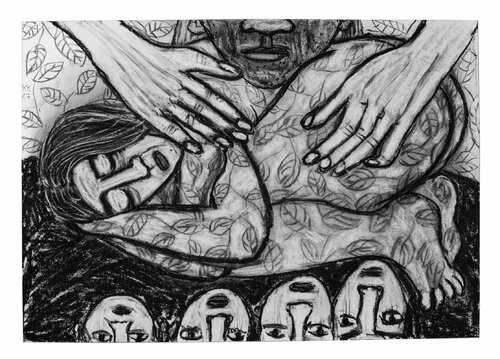 Dinlen Sevgili Vatanim (Ruh dich aus geliebte Mutter Erde), Urheberrecht Katharina Kretschmer, Verkauf als gesamten Toprak Ana Zyklus Katharina Kretschmer