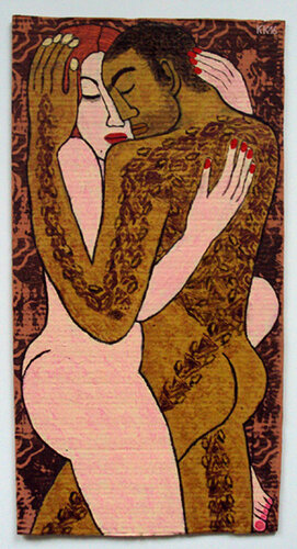 nach Fieber von Else Lasker-Schüler, Urheberrecht Katharina Kretschmer von Katharina Kretschmer, Malerei kaufen auf Singulart