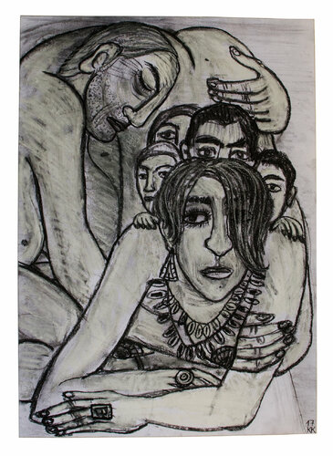 Zerrissenheit, Urheberrecht Katharina Kretschmer - Verkauf als gesamten Zyklus van Katharina Kretschmer, Tekening te koop op Singulart