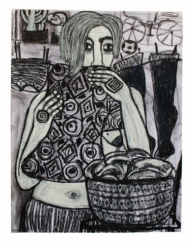 Zerrissenheit VI, Urheberrecht Katharina Kretschmer - Verkauf als gesamten Zyklus by Katharina Kretschmer, 소묘 for Sale on Singulart