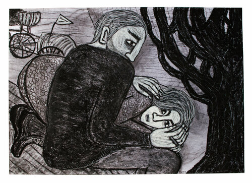 Zerrissenheit VII, Urheberrecht Katharina Kretschmer - Verkauf als gesamten Zyklus Katharina Kretschmer