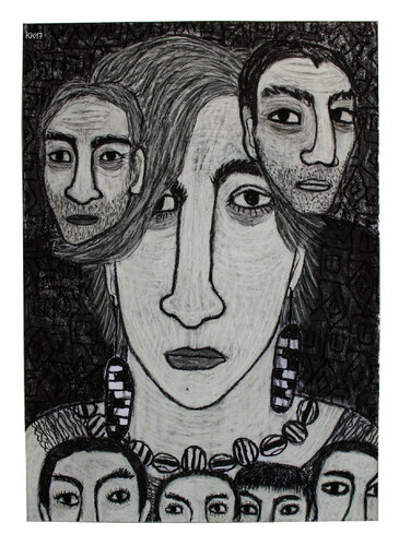 Zerrissenheit IX, Urheberrecht Katharina Kretschmer - Verkauf als gesamten Zyklus by Katharina Kretschmer, 소묘 for Sale on Singulart