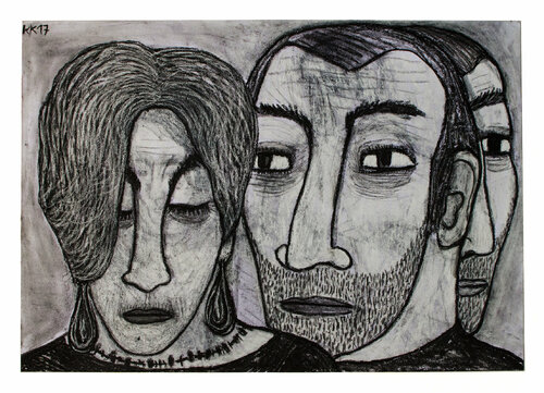 Zerrissenheit XI, Urheberrecht Katharina Kretschmer - Verkauf als gesamten Zyklus Katharina Kretschmer