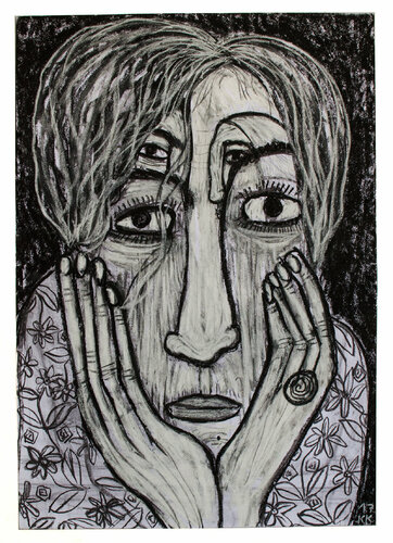 Zerrissenheit III, Urheberrecht Katharina Kretschmer - Verkauf als gesamten Zyklus by Katharina Kretschmer, 소묘 for Sale on Singulart