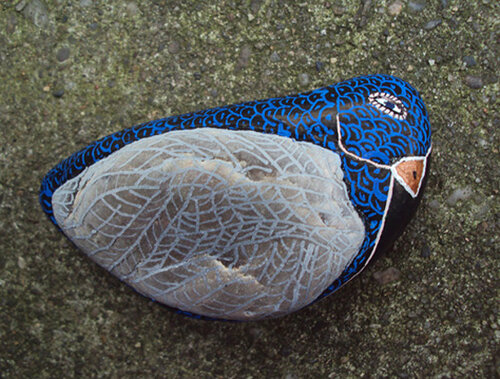 Hoffnung, colorierter Nordseestein, Urheberrecht Katharina Kretschmer für Singulart by Katharina Kretschmer, Other Media for Sale on Singulart