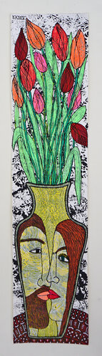 Juno, Mischtechnik auf Papier, Urheberrecht Katharina Kretschmer by Katharina Kretschmer, Other Media for Sale on Singulart