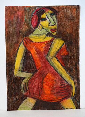 Die Hure, Urheberrecht Katharina Kretschmer par Katharina Kretschmer, Œuvre sur papier en vente sur Singulart