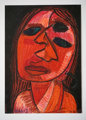 Vengo II, Urheberrecht Katharina Kretschmer - Verkauf als Triptychon mit Vengo I und Vengo III van Katharina Kretschmer, Werk op papier te koop op Singulart