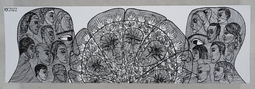 PizzaGate, Acrylstift auf Papier, Urheberrecht Katharina Kretschmer by Katharina Kretschmer, 종이 for Sale on Singulart