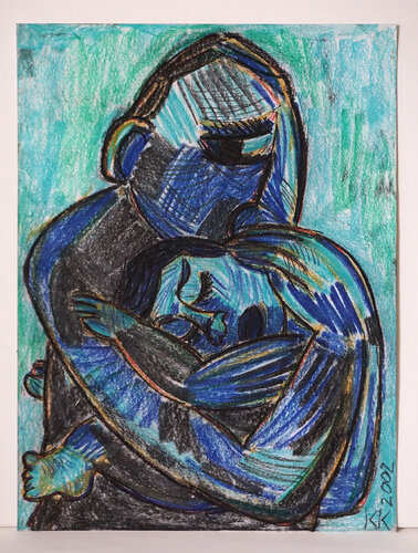 Angst III, Urheberrecht Katharina Kretschmer di Katharina Kretschmer, Opera su carta in vendita su Singulart