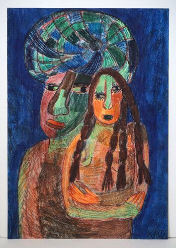 Nach Laub II von Dmitri Bakin, Urheberrecht Katharina Kretschmer van Katharina Kretschmer, Werk op papier te koop op Singulart