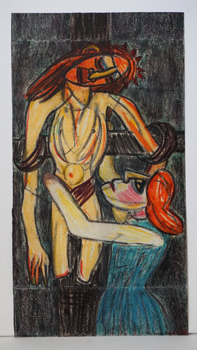 Zeit zu leben und Zeit zu sterben V nach Erich Maria Remarque, Urheberrecht Katharina Kretschmer von Katharina Kretschmer, Werk auf Papier kaufen auf Singulart