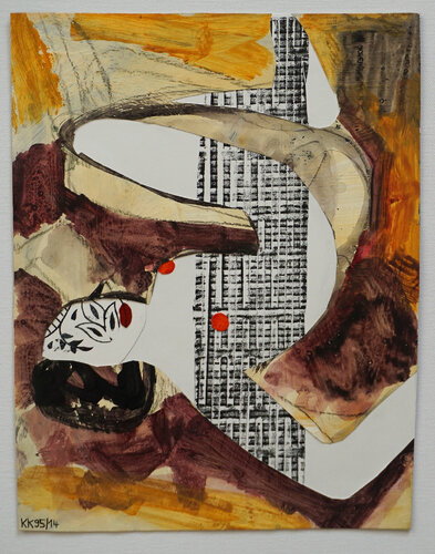 Kleiner Liegender Akt, Urheberrecht Katharina Kretschmer par Katharina Kretschmer, Œuvre sur papier en vente sur Singulart