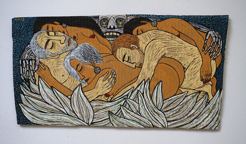 Verbundenheiten nach Pablo Neruda, Urheberrecht Katharina Kretschmer von Katharina Kretschmer, Malerei kaufen auf Singulart