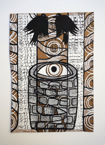 Am Brunnen nach Thomas Bernhard, Urheberrecht Katharina Kretschmer, Verkauf als Gesamten THOMAS BERNHARD Zyklus by Katharina Kretschmer, Painting for Sale on Singulart