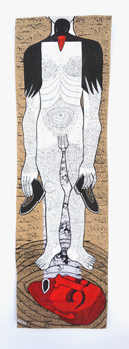 Altentann nach Thomas Bernhard, Urheberrecht Katharina Kretschmer, Verkauf als Gesamten THOMAS BERNHARD Zyklus von Katharina Kretschmer, Malerei kaufen auf Singulart