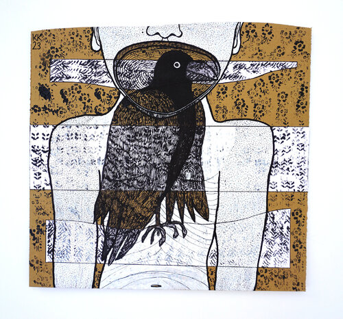 Gefangen nach Thomas Bernhard, 2023, Urheberrecht Katharina Kretschmer, Verkauf als Gesamten THOMAS BERNHARD Zyklus Katharina Kretschmer