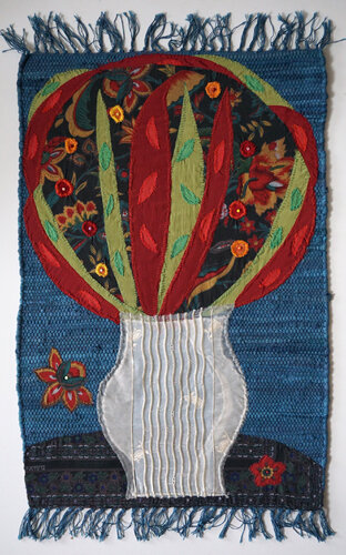 Herbstlicher Strauß, Urheberrecht Katharina Kretschmer de Katharina Kretschmer, Téxtil a la venta en Singulart