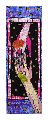 metaphysisch nach Amina Anja Amelal, Mischtechnik auf Papier, Urheberrecht Katharina Kretschmer par Katharina Kretschmer, Œuvre sur papier en vente sur Singulart