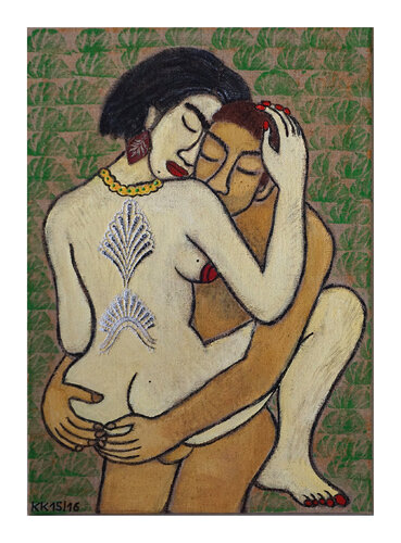 Für Else Lasker-Schüler, Urheberrecht Katharina Kretschmer, Verkauf gern zusammen mit Für Else Lasker-Schüler II di Katharina Kretschmer, Pittura in vendita su Singulart