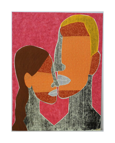 Liebende II, Urheberrecht Katharina Kretschmer di Katharina Kretschmer, Opera su carta in vendita su Singulart