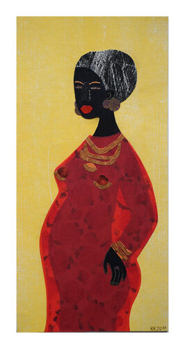 Afrikanerin VIII, Urheberrecht Katharina Kretschmer di Katharina Kretschmer, Altri media in vendita su Singulart
