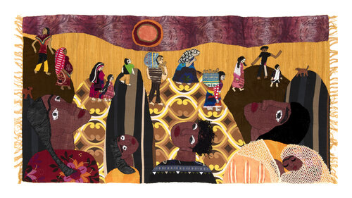 Sindschar, Assemblage, Urheberrecht Katharina Kretschmer de Katharina Kretschmer, Téxtil a la venta en Singulart