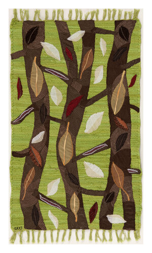 Herbst II, Assemblage, Urheberrecht Katharina Kretschmer by Katharina Kretschmer, Textile for Sale on Singulart