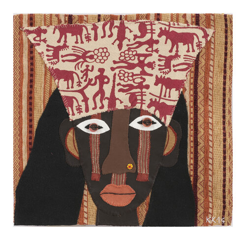 Herero Woman, Assemblage, Urheberrecht Katharina Kretschmer - Verkauf nur zusammen mit Herero by Katharina Kretschmer, Textile for Sale on Singulart