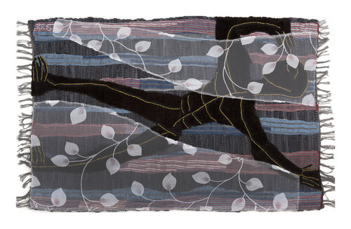 Adrift in the Mediterranean Sea, Assemblage, Urheberrecht Katharina Kretschmer by Katharina Kretschmer, Textile for Sale on Singulart