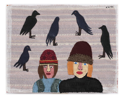 Krabat nach Otfried Preußler, Applike Urheberrecht Katharina Kretschmer de Katharina Kretschmer, Téxtil a la venta en Singulart