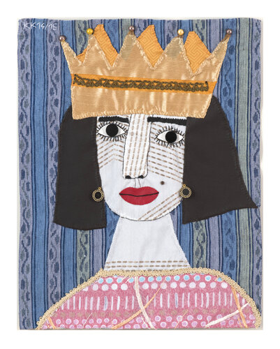 Vom Fischer und seiner Frau, Assemblage, Urheberrecht Katharina Kretschmer, Verkauf zusammen mit Vom Fischer seiner Frau II by Katharina Kretschmer, Textile for Sale on Singulart