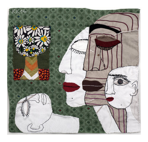 Trauer (Donezk), Assemblage, Urheberrecht Katharina Kretschmer by Katharina Kretschmer, Textile for Sale on Singulart