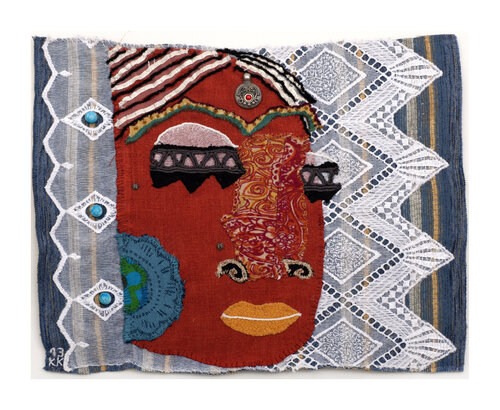 Indian Rebel (Phoolan Devi), Assemblage, Urheberrecht Katharina Kretschmer Katharina Kretschmer