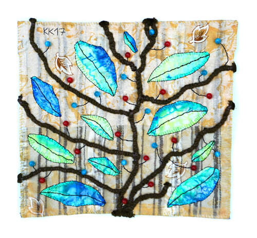 nach Zeitgleiche von Eva Strittmatter, Assemblage, Urheberrecht Katharina Kretschmer by Katharina Kretschmer, Textile for Sale on Singulart