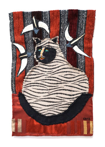 Behaglich, Applike, Urheberrecht Katharina Kretschmer by Katharina Kretschmer, Textile for Sale on Singulart