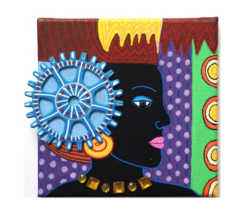 (Kleiner) Perlenohrring, Urheberrecht Katharina Kretschmer par Katharina Kretschmer, Peinture en vente sur Singulart