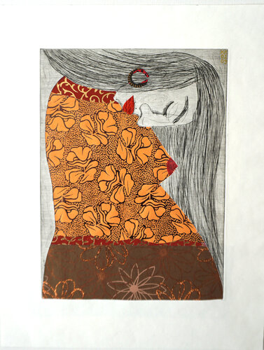 Kleine Tänzerin (Fruchtbarkeit), Urheberrecht Katharina Kretschmer by Katharina Kretschmer, Work on Paper for Sale on Singulart